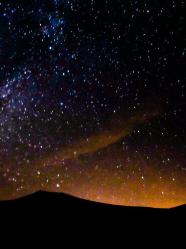 Morocco desert at night